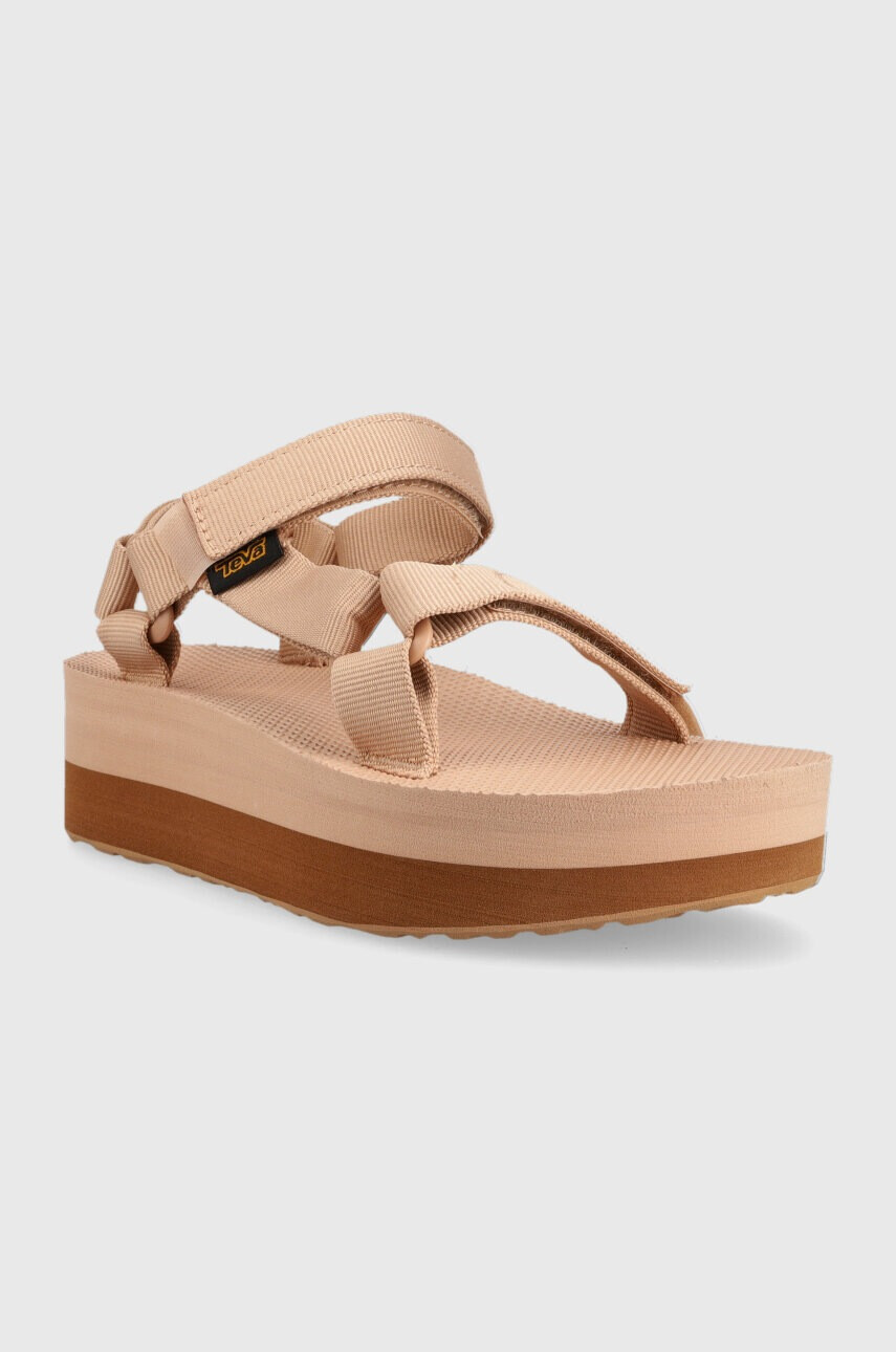 Teva Сандали Flatform Universal в бежово с платформа 1008844 - Pepit.bg