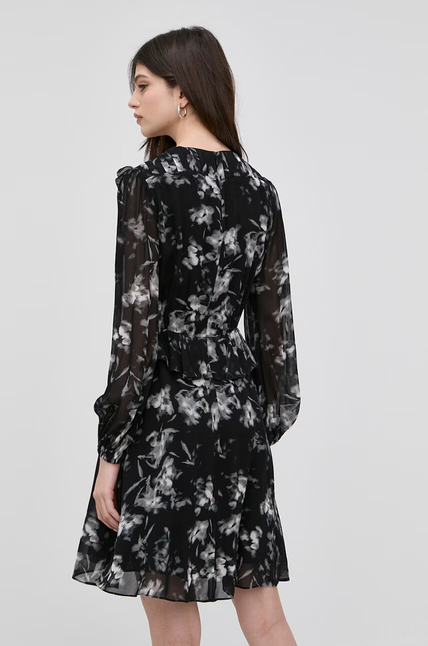 The Kooples Рокля в черно къс модел разкроен модел - Pepit.bg