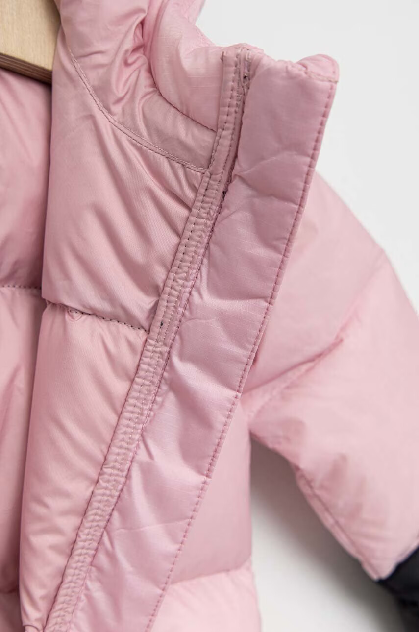The North Face Бебешки пухен гащеризон в розово - Pepit.bg