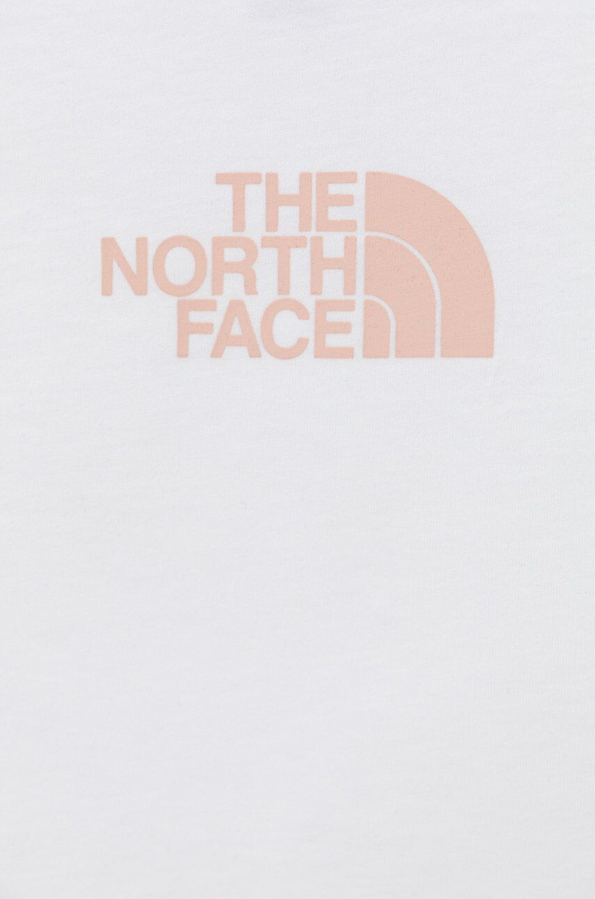 The North Face Детска памучна тениска в бяло - Pepit.bg