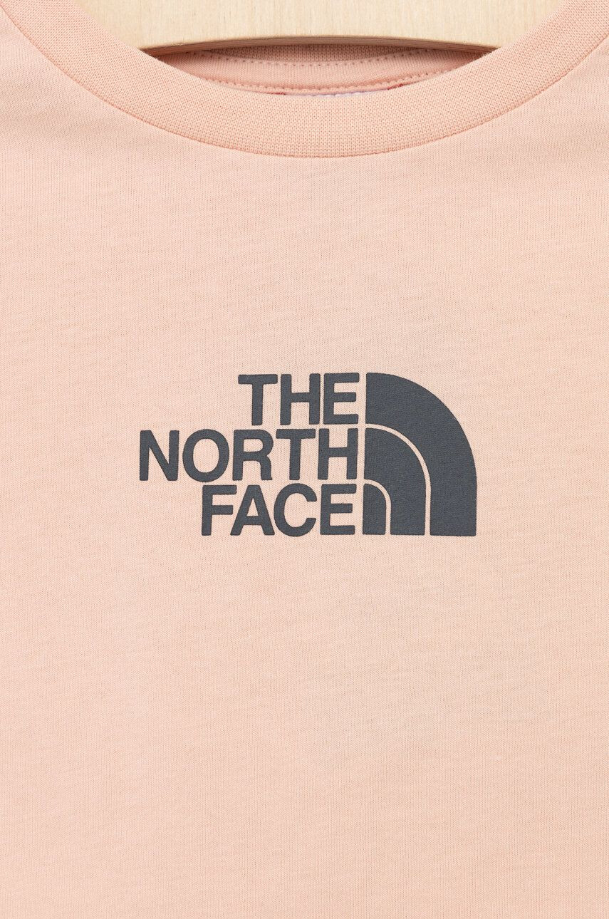 The North Face Детска памучна тениска в розово - Pepit.bg