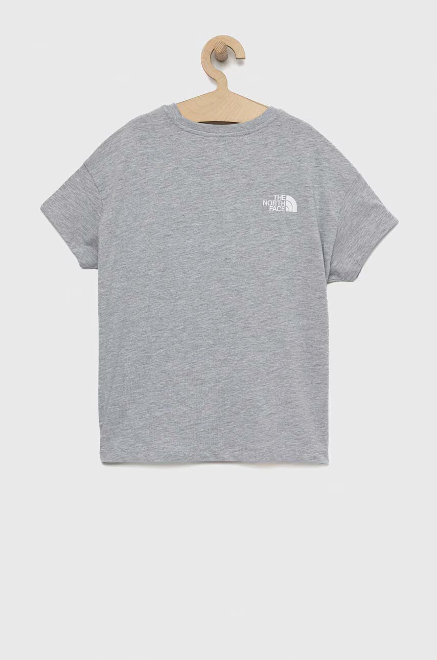 The North Face Детска тениска в сиво меланж на - Pepit.bg