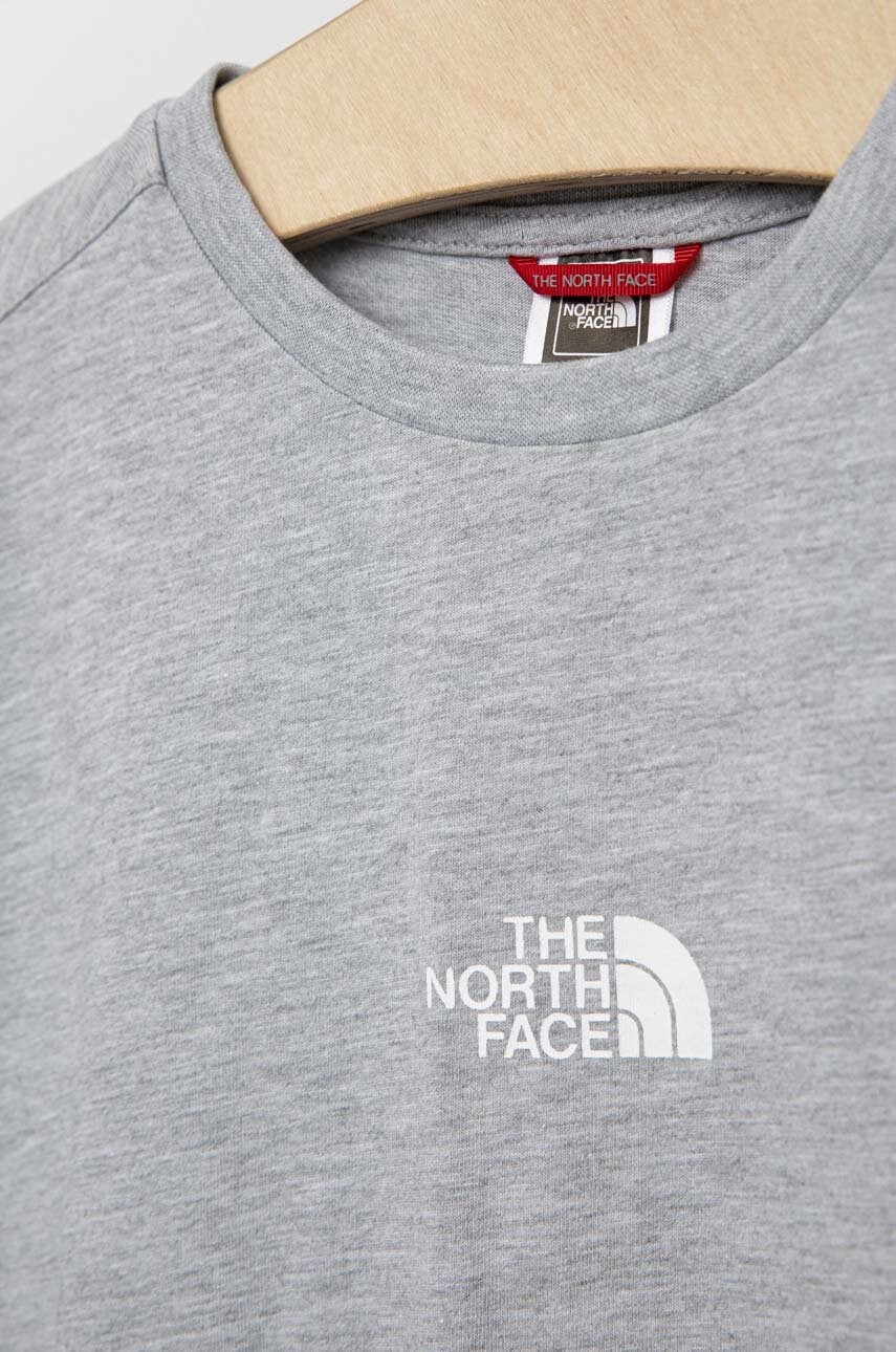 The North Face Детска тениска в сиво меланж на - Pepit.bg