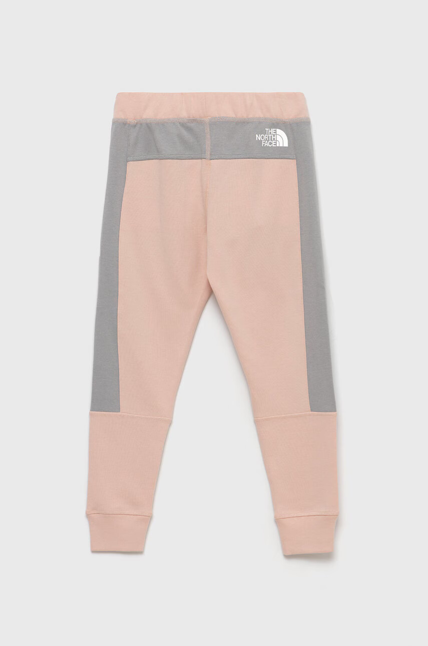 The North Face Детски панталони в розово с десен - Pepit.bg
