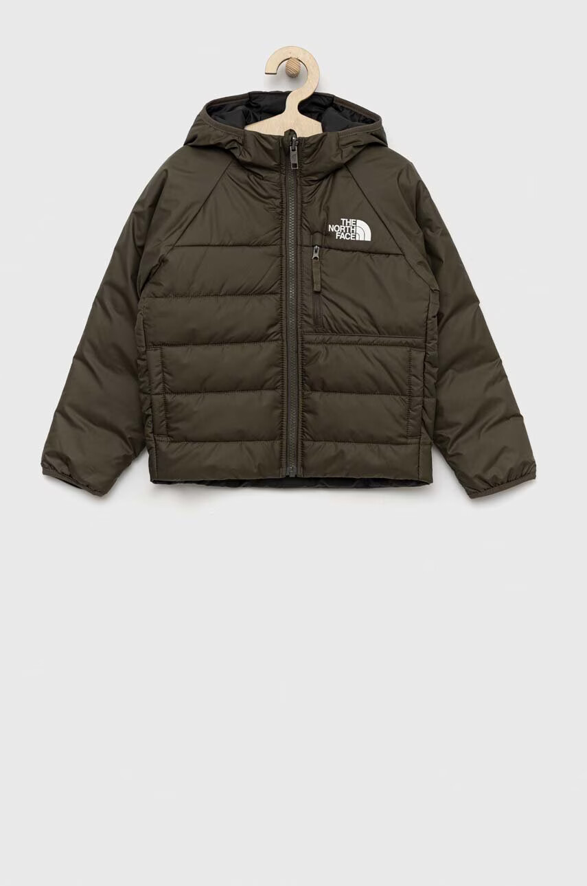 The North Face Детско яке с две лица в зелено - Pepit.bg