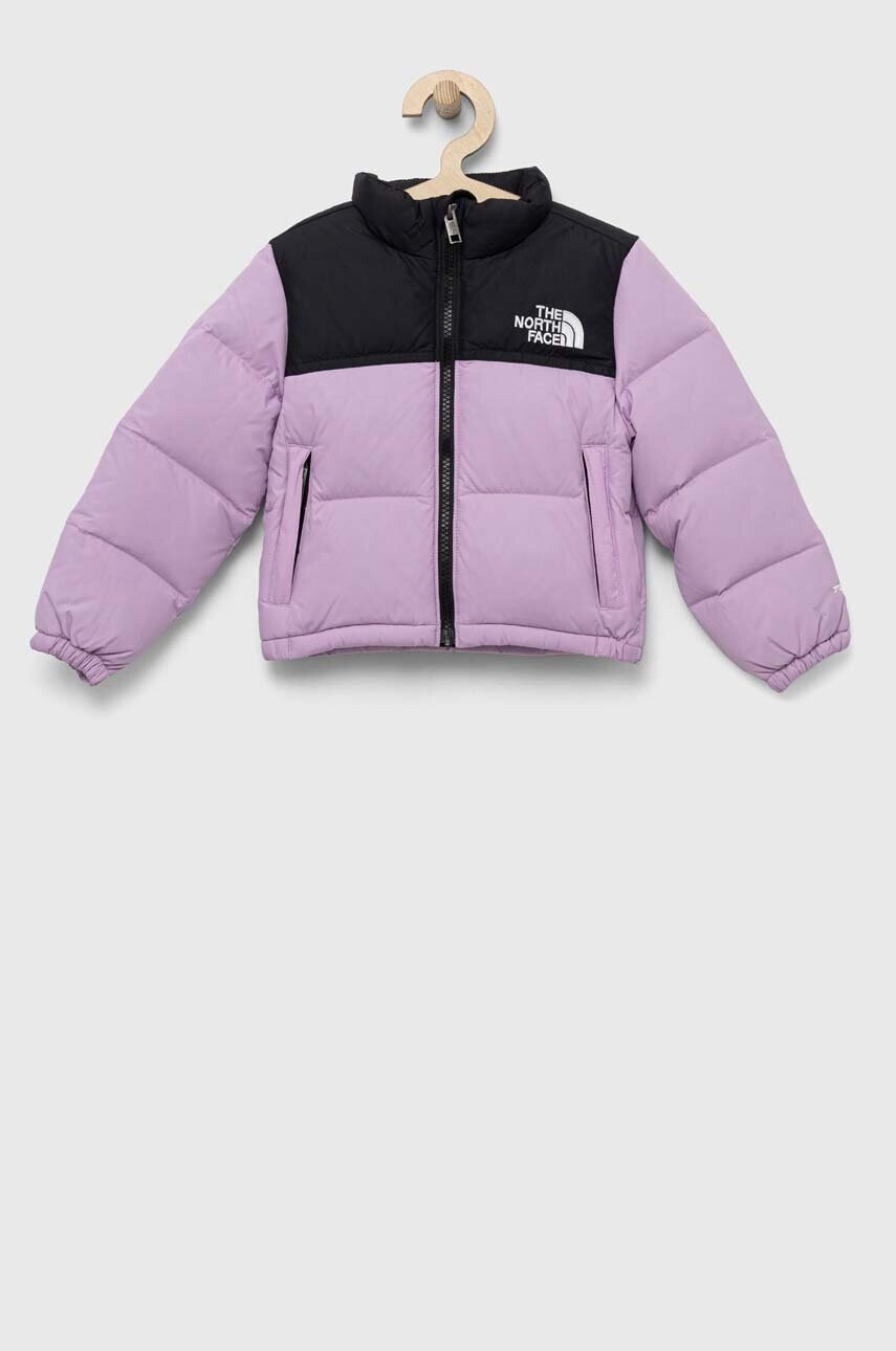 The North Face Детско пухено яке в лилаво - Pepit.bg