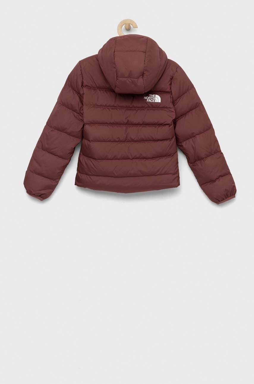 The North Face Детско пухено яке REVERSIBLE NORTH DOWN HOODED JACKET В бордо - Pepit.bg