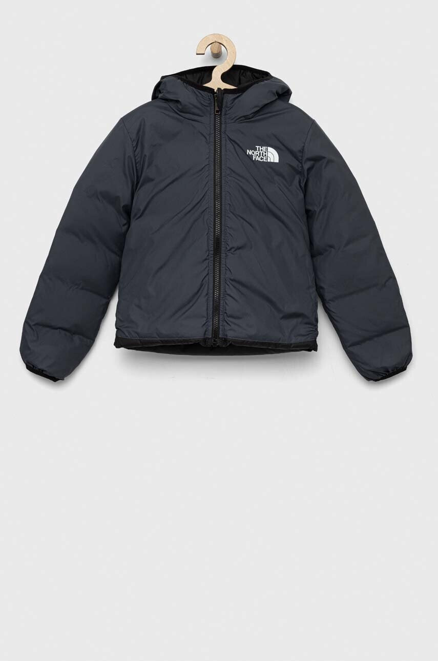 The North Face Детско пухено яке REVERSIBLE NORTH DOWN HOODED JACKET В черно - Pepit.bg