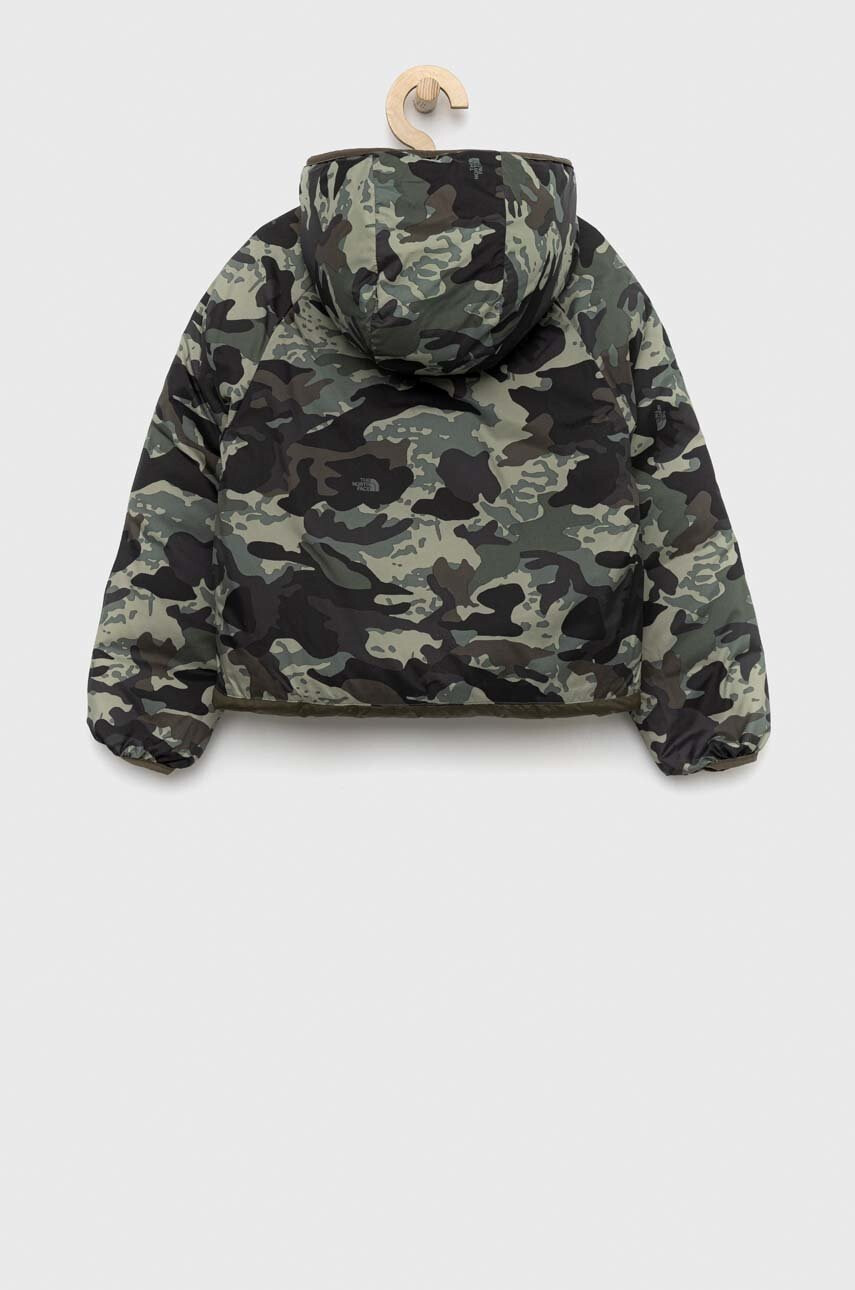The North Face Детско пухено яке с две лица в зелено - Pepit.bg