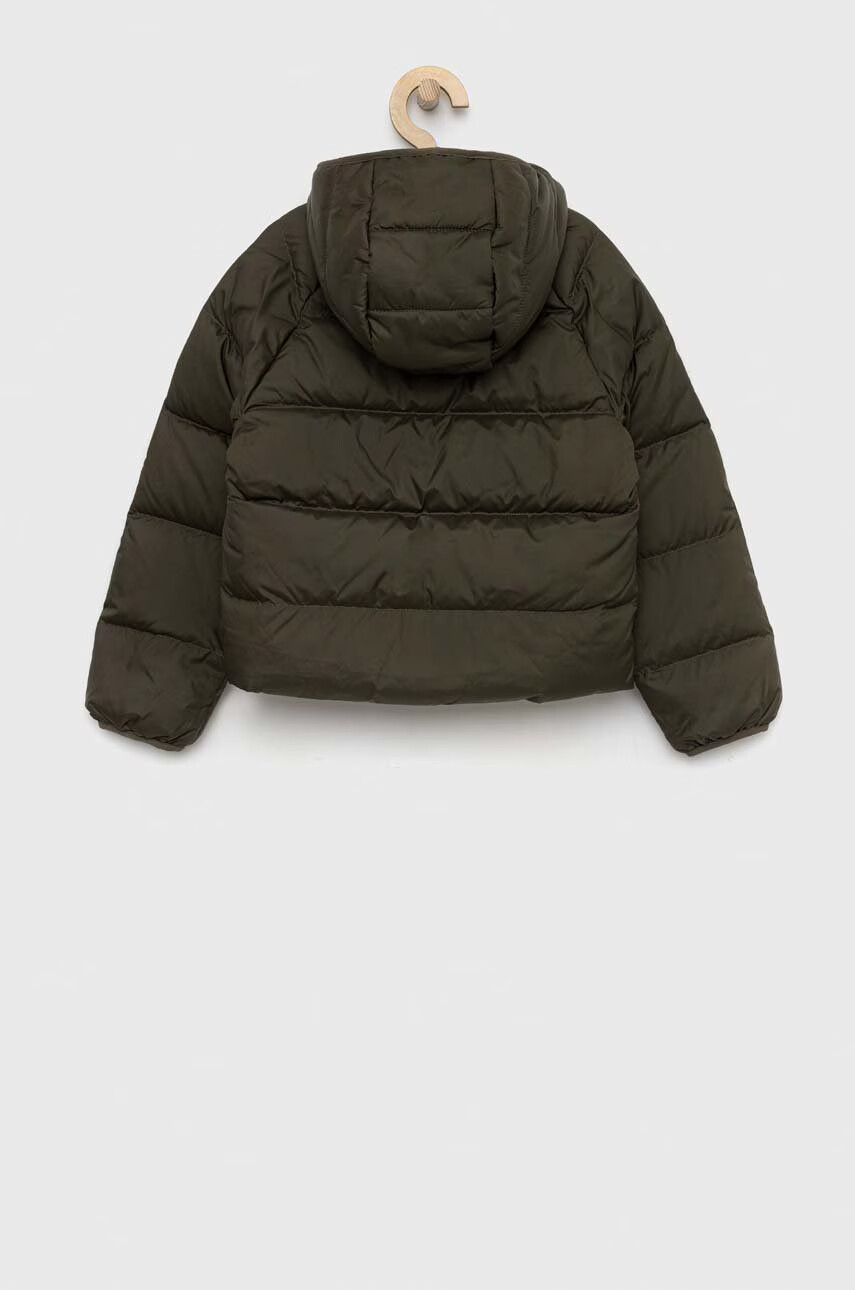 The North Face Детско пухено яке с две лица в зелено - Pepit.bg