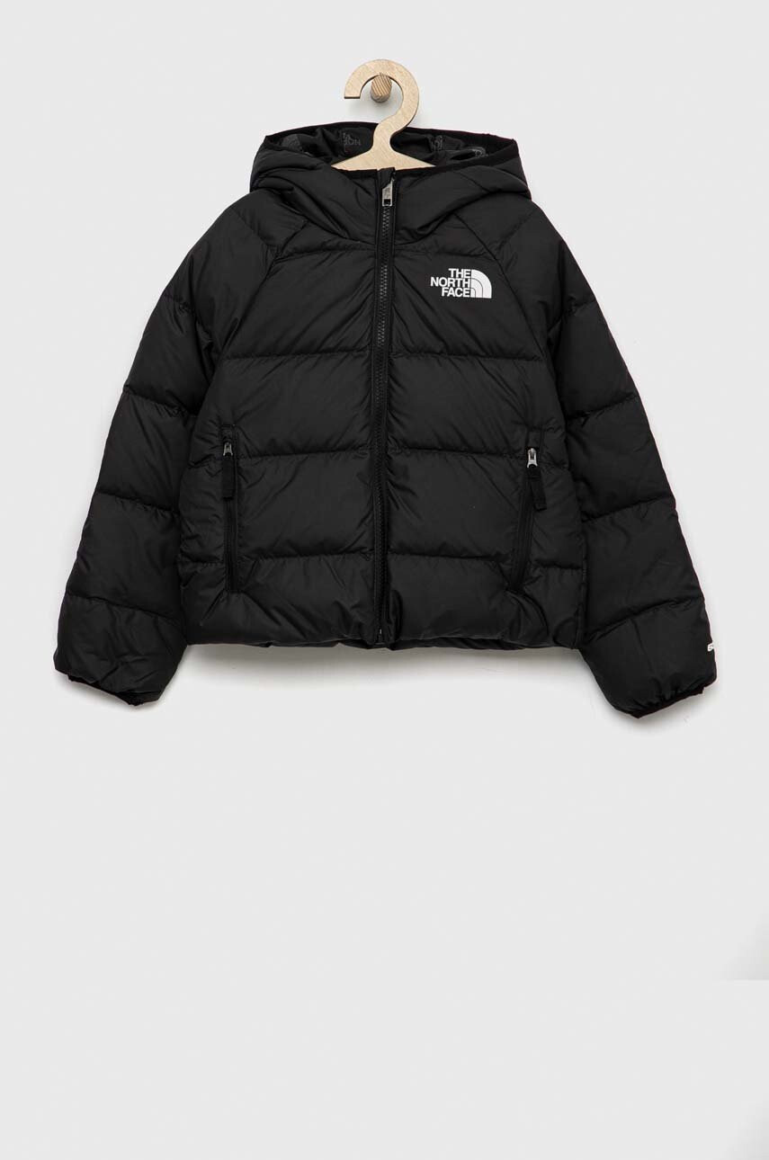 The North Face Детско пухено яке с две лица в черно - Pepit.bg
