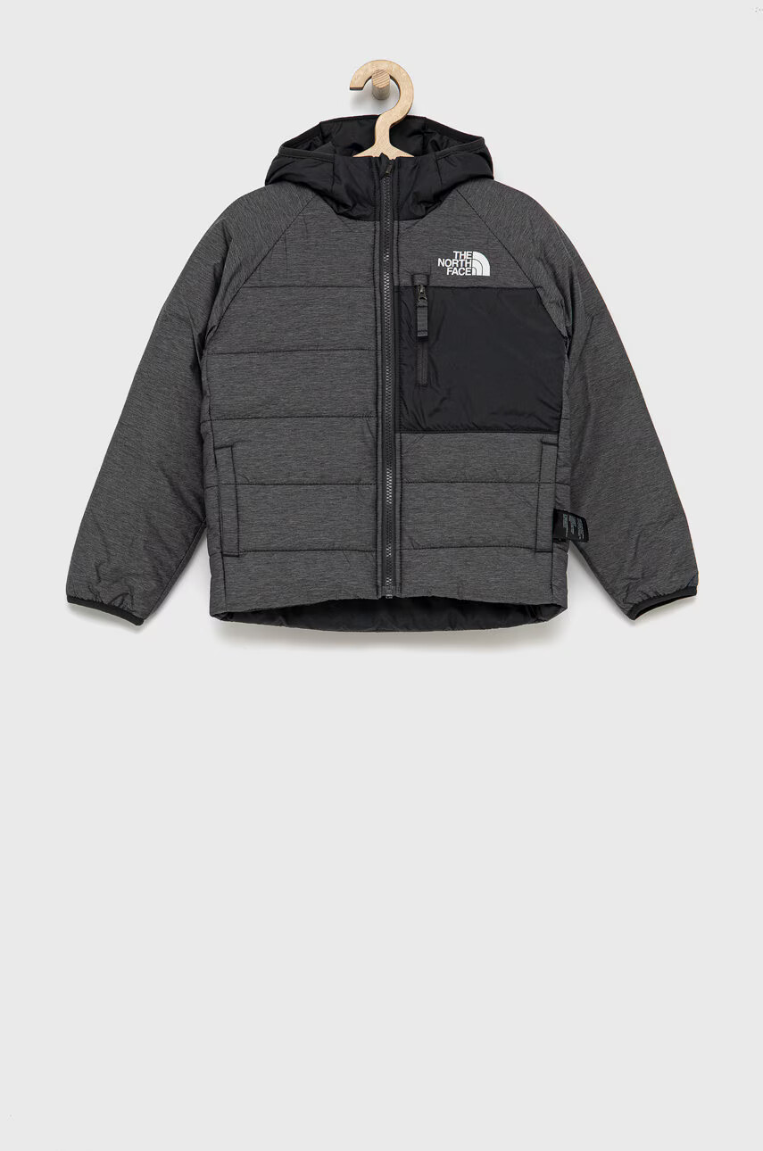 The North Face Детско яке с две лица в сиво - Pepit.bg