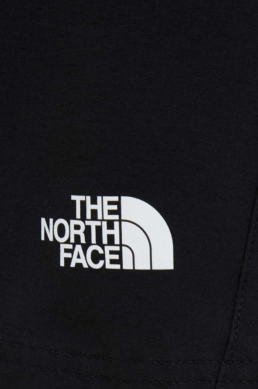 The North Face Къс панталон за спортове на открито Exploration в черно с изчистен дизайн с висока талия - Pepit.bg