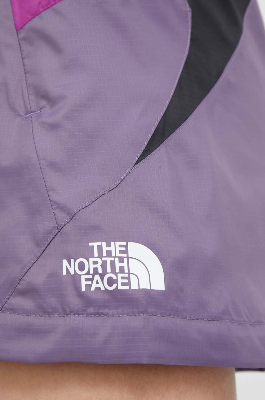 The North Face Къс панталон за спортове на открито TNF X в лилаво с десен с висока талия - Pepit.bg