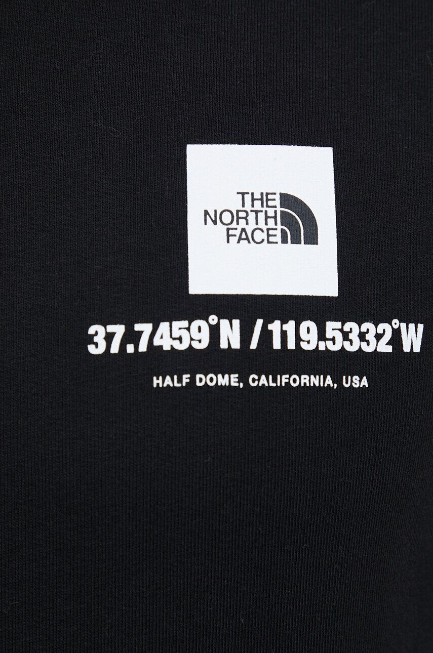 The North Face Памучен суичър в черно с принт - Pepit.bg