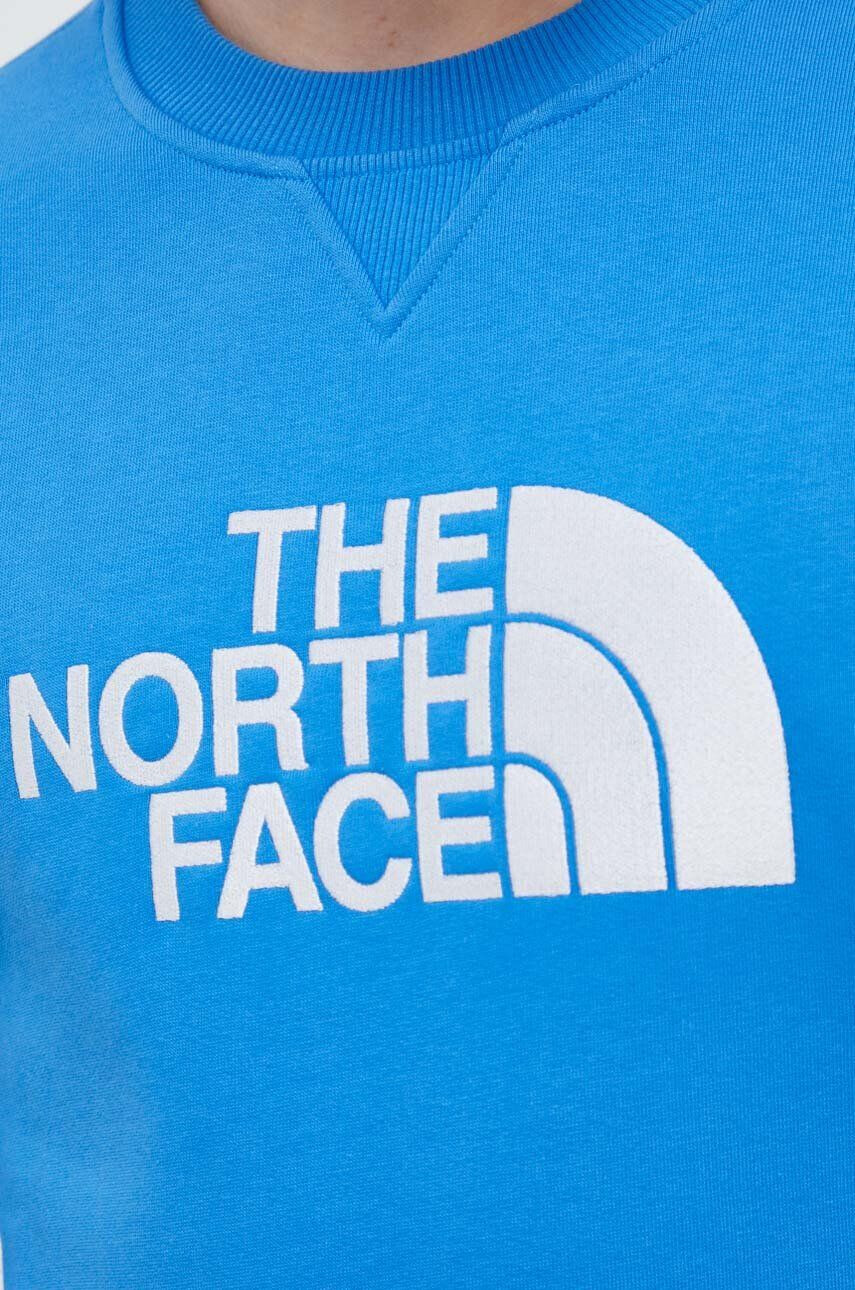 The North Face Памучен суичър в бежово с качулка с изчистен дизайн - Pepit.bg