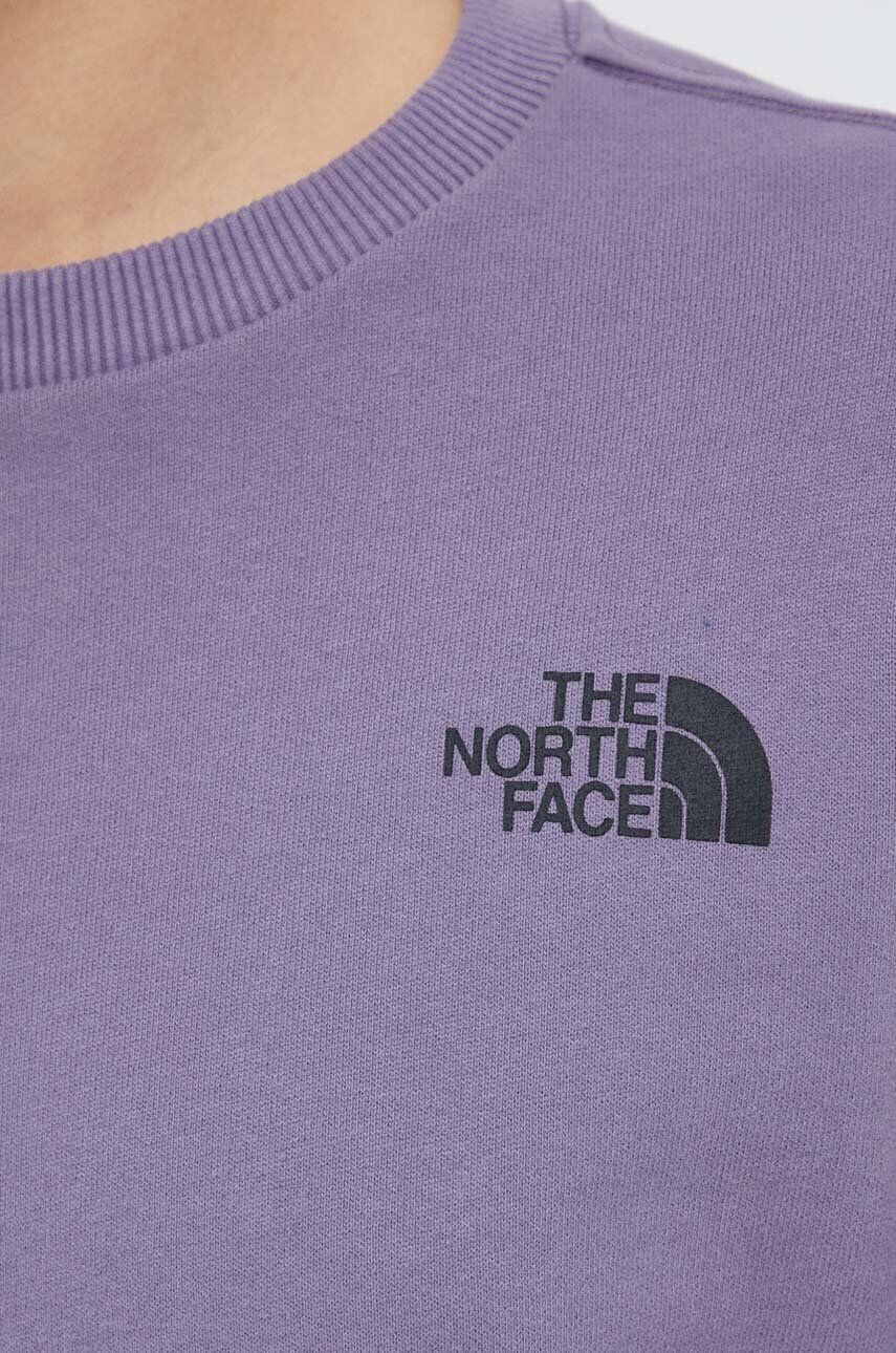 The North Face Памучен суичър в бяло с качулка с принт - Pepit.bg