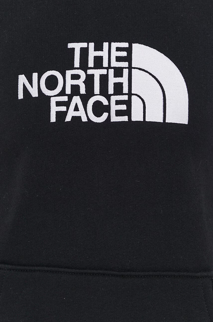 The North Face Памучен суичър в черно с качулка с апликация - Pepit.bg