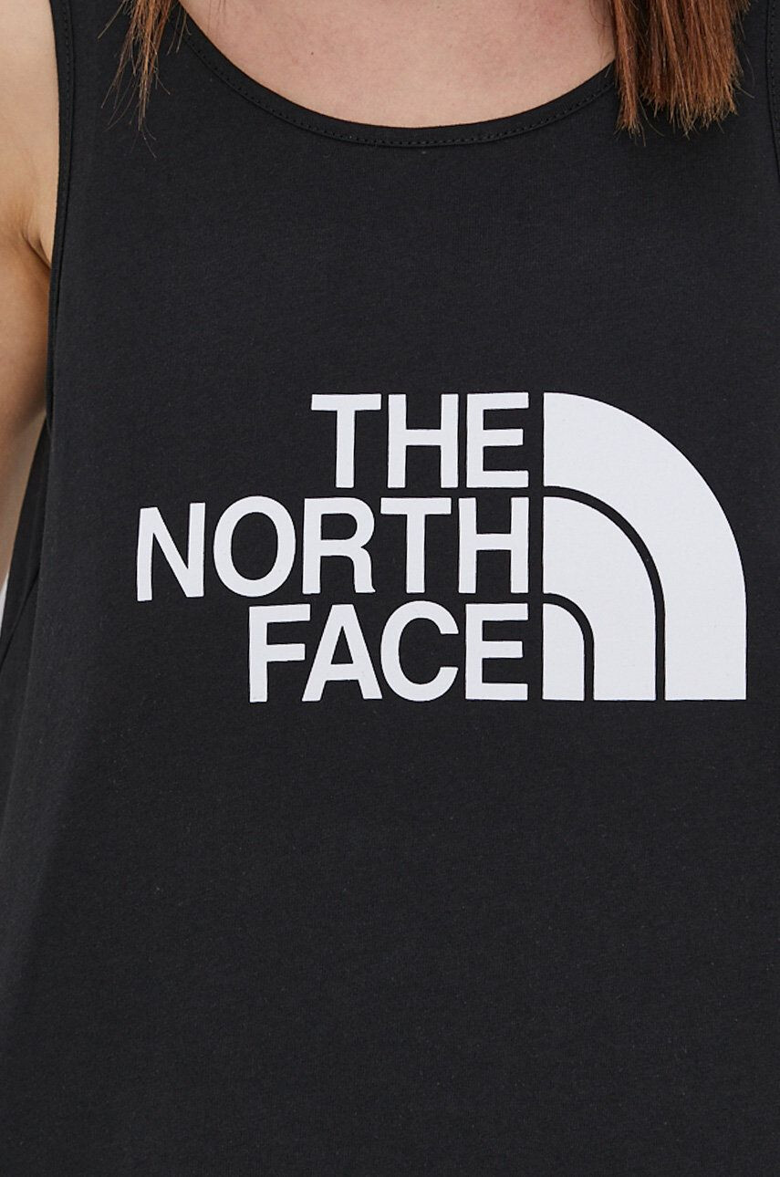 The North Face Памучен топ в черно - Pepit.bg