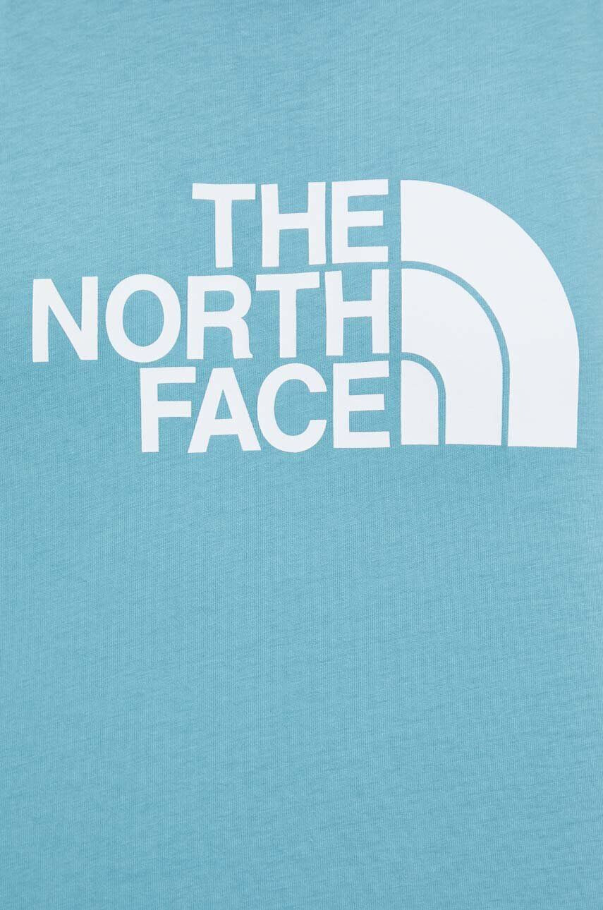 The North Face Памучен топ в тюркоазено - Pepit.bg