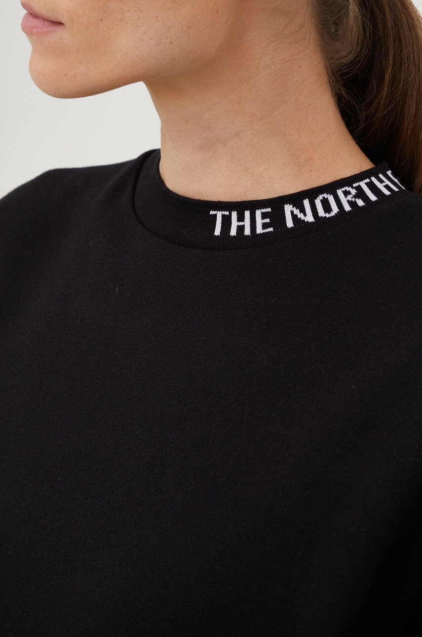 The North Face Памучна рокля в черно къс модел с уголемена кройка - Pepit.bg