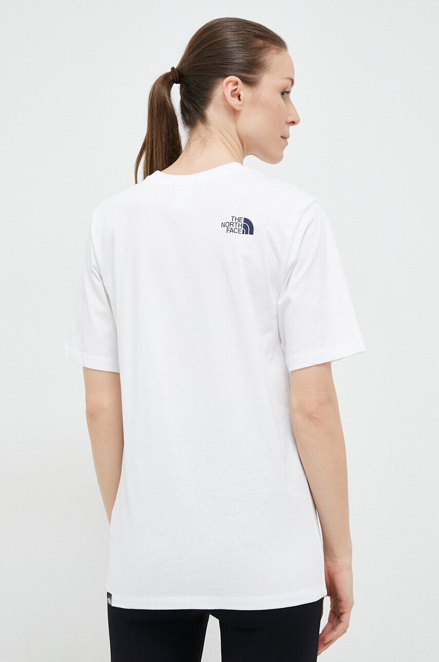 The North Face Памучна тениска в бяло - Pepit.bg