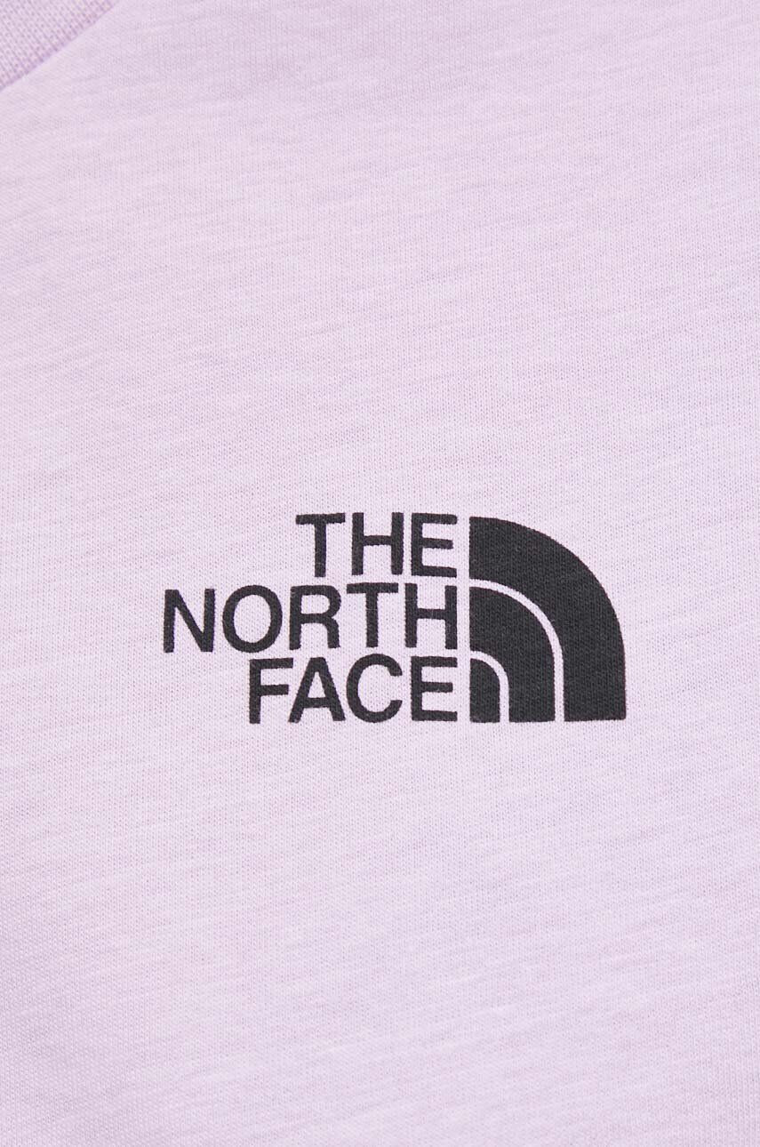 The North Face Памучна тениска в лилаво - Pepit.bg