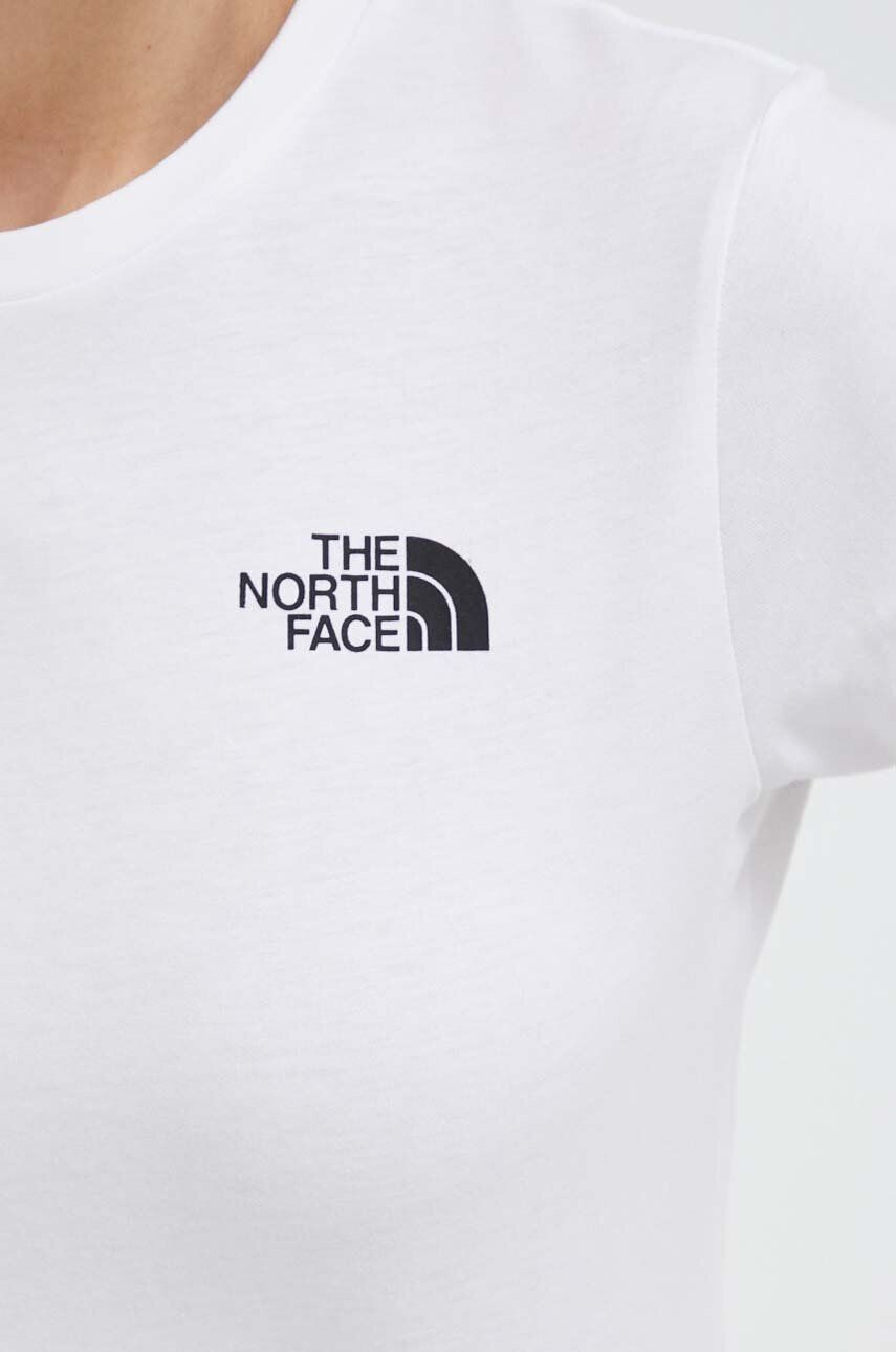 The North Face Памучна тениска в бяло - Pepit.bg