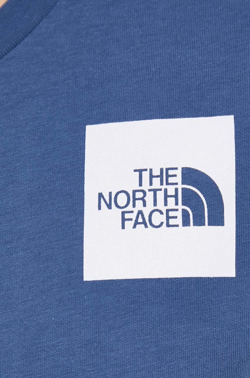 The North Face Памучна тениска в синьо - Pepit.bg