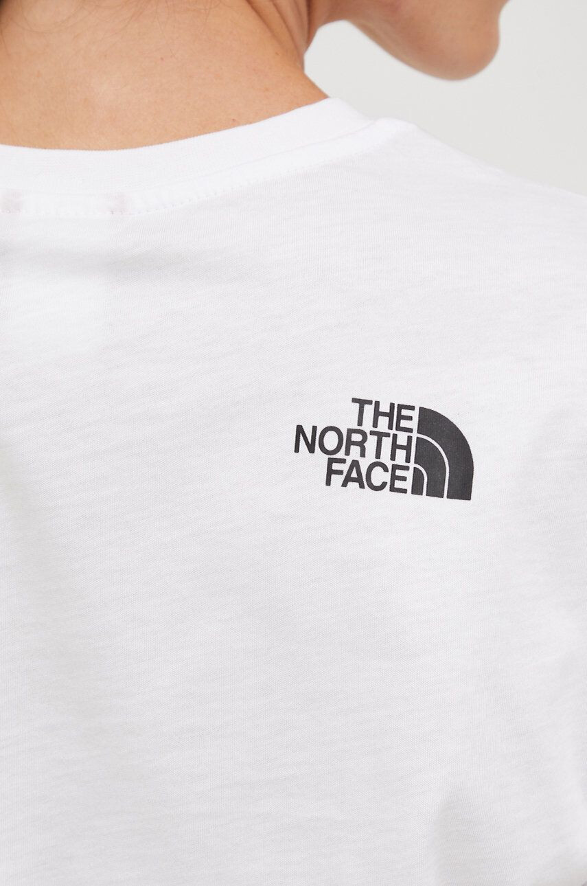 The North Face Памучна тениска в бяло - Pepit.bg