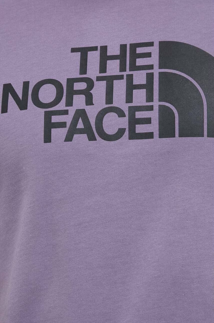 The North Face Памучна тениска в лилаво с принт - Pepit.bg
