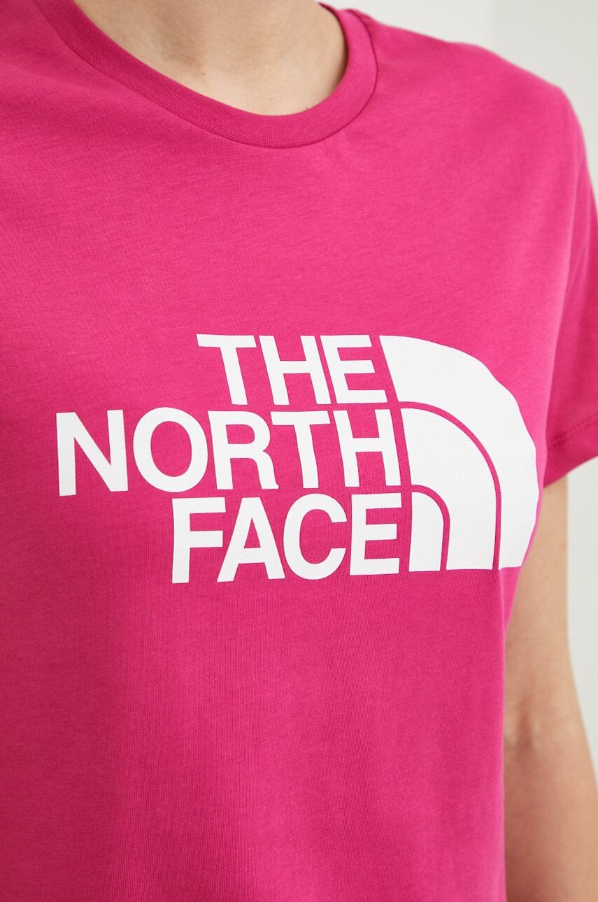 The North Face Памучна тениска в лилаво - Pepit.bg