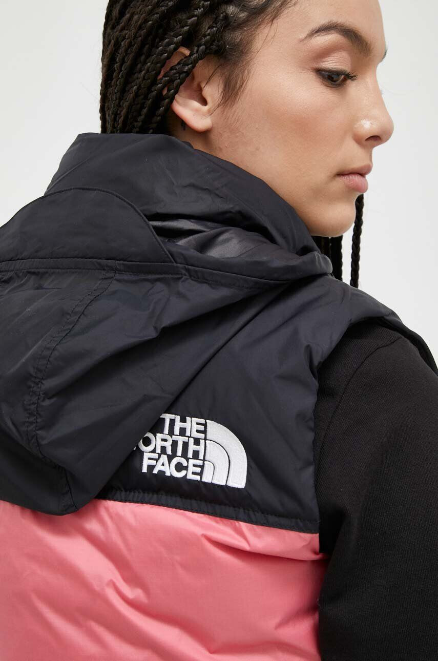 The North Face Пухен елек 1996 RETRO NUPTSE VEST дамски в розово със зимна изолация - Pepit.bg