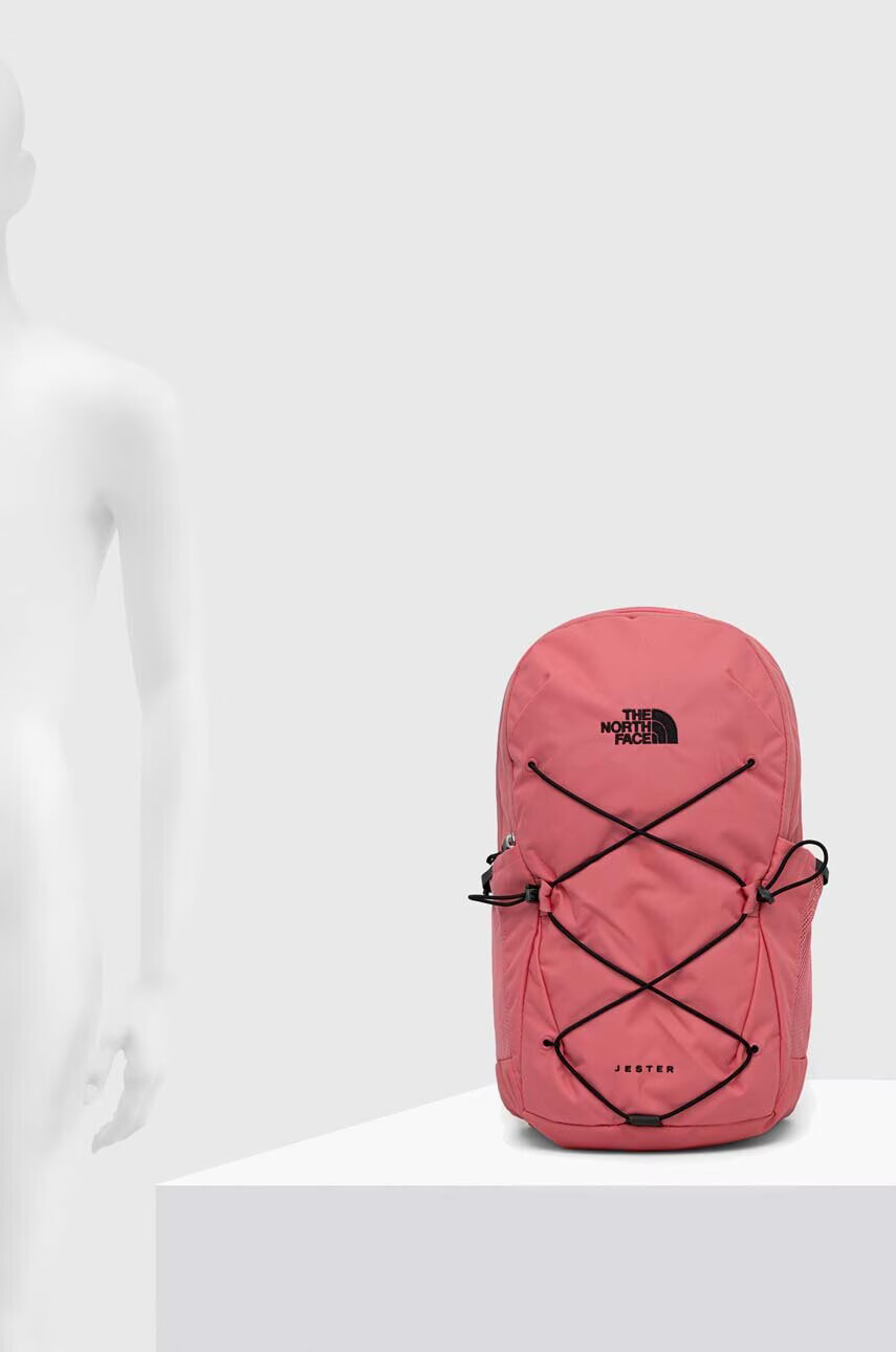 The North Face Раница в розово голям размер с апликация - Pepit.bg