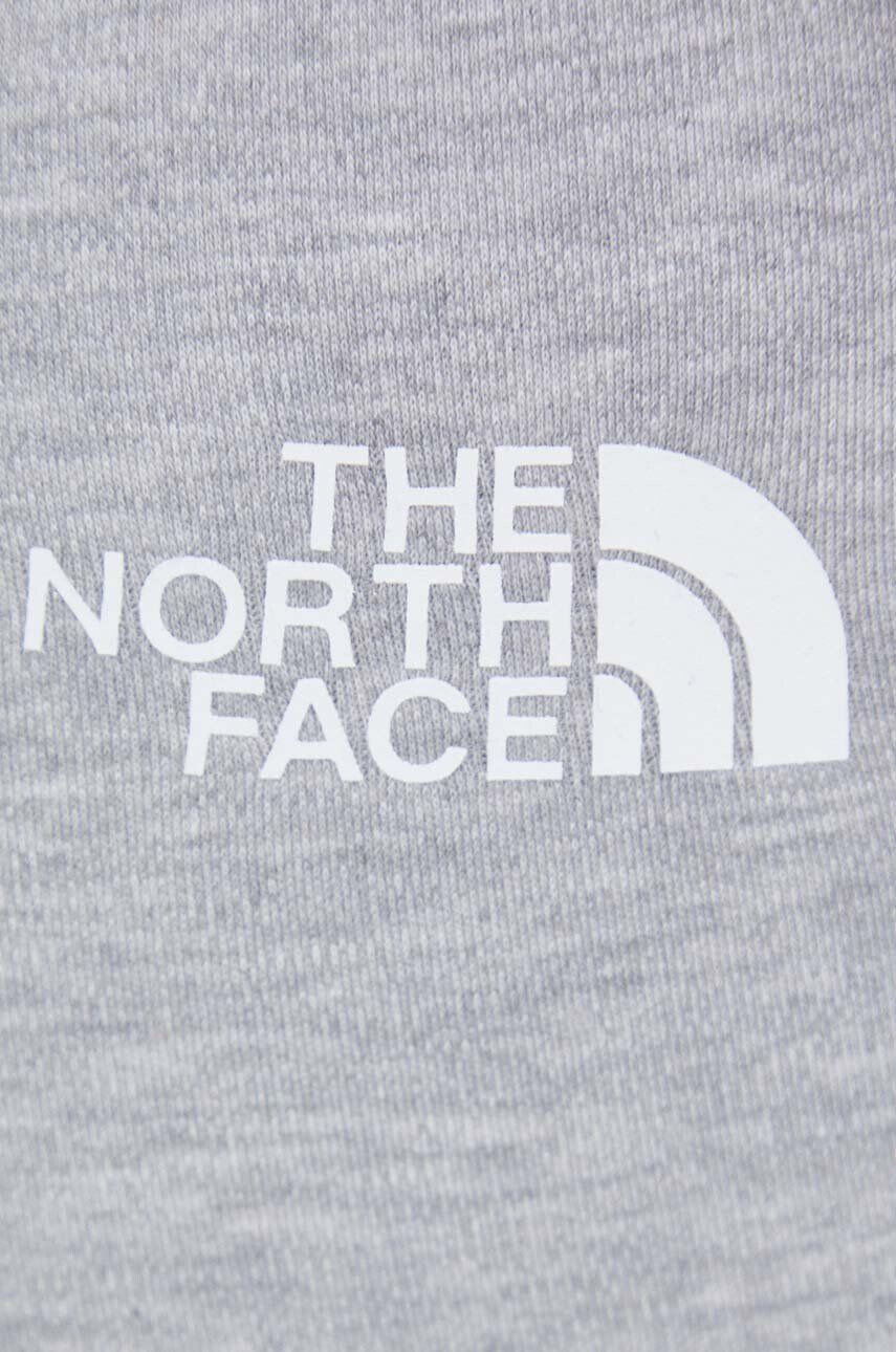 The North Face Спортен къс панталон в сиво меланж на с висока талия - Pepit.bg