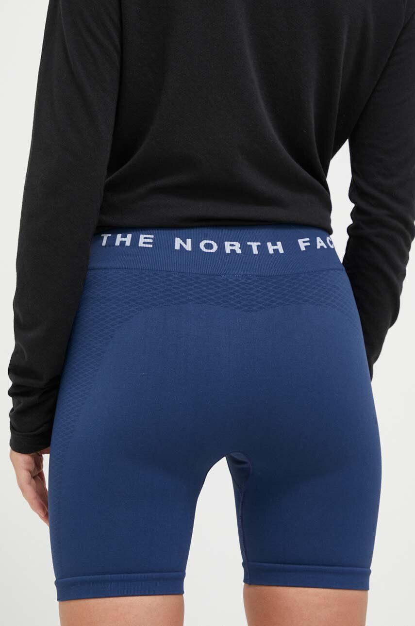 The North Face Спортен къс панталон в тъмносиньо с изчистен дизайн с висока талия - Pepit.bg