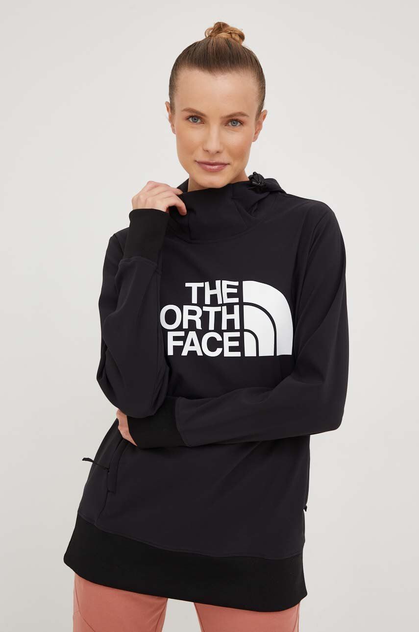 The North Face Спортен суичър Tenko в черно с качулка с принт - Pepit.bg