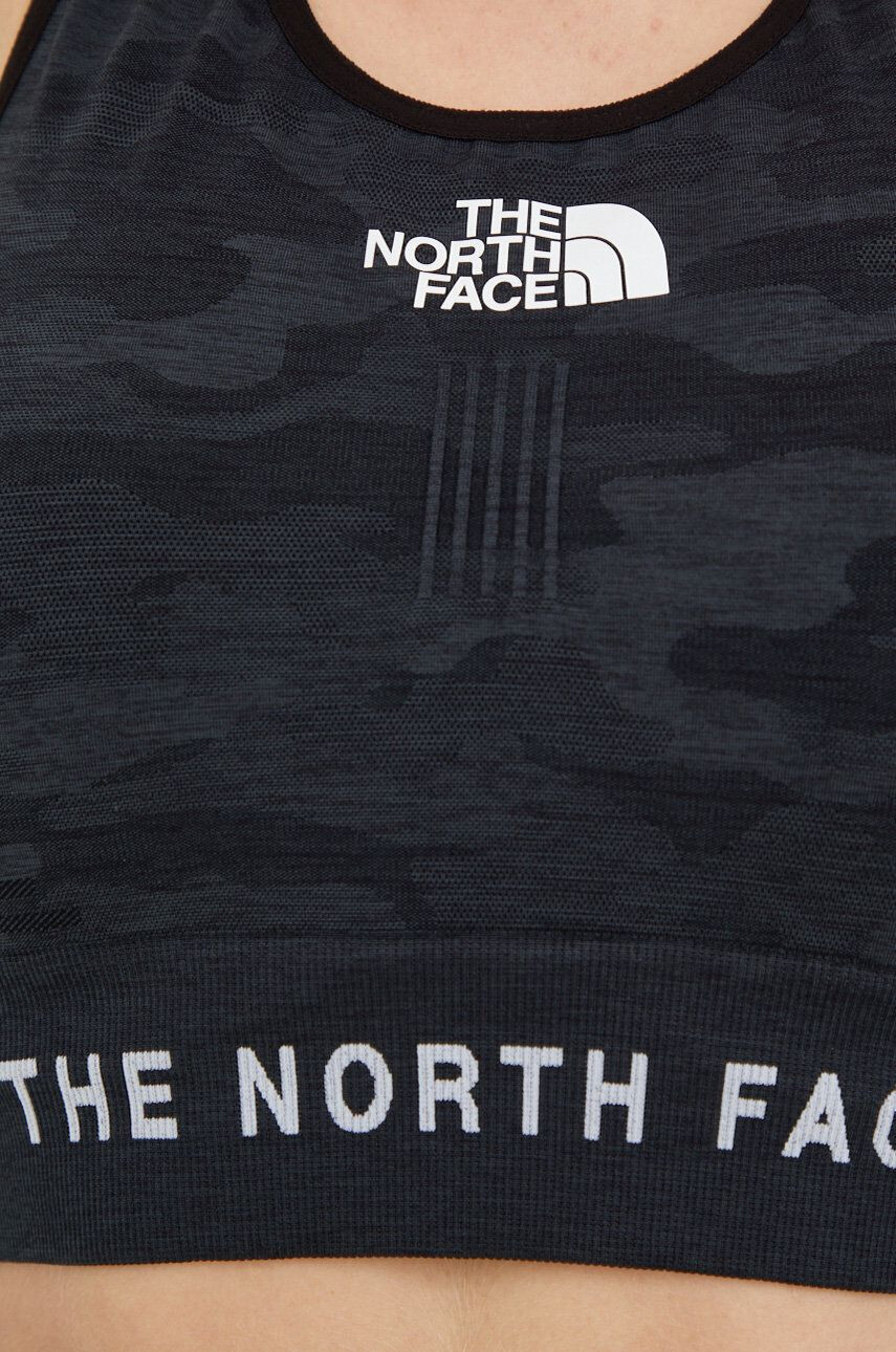 The North Face Спортен сутиен в черно с десен - Pepit.bg