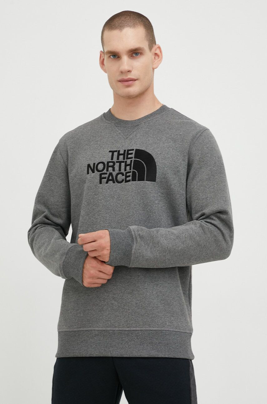 The North Face Суичър в сиво с апликация - Pepit.bg