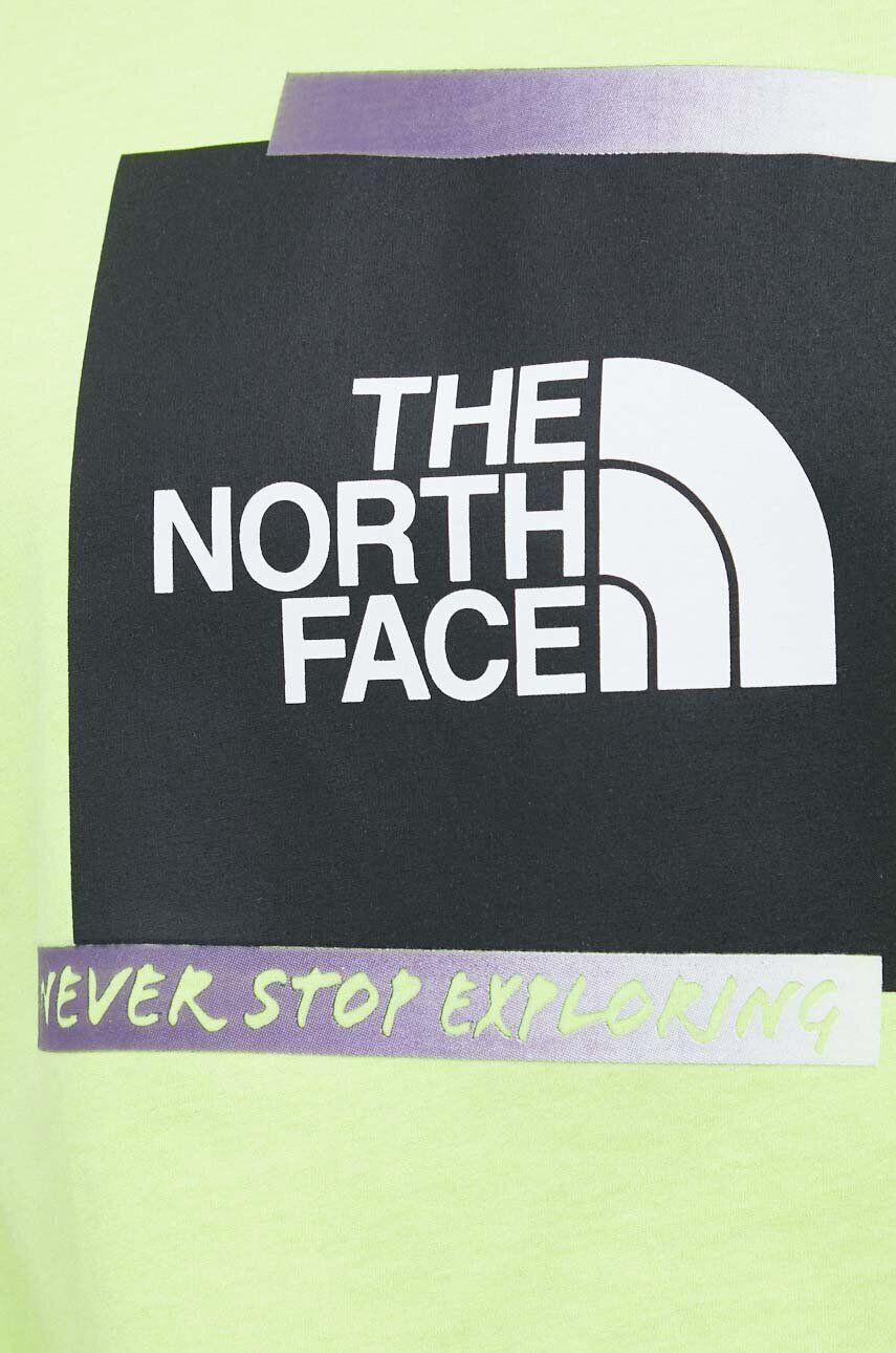 The North Face Тениска в зелено с принт - Pepit.bg