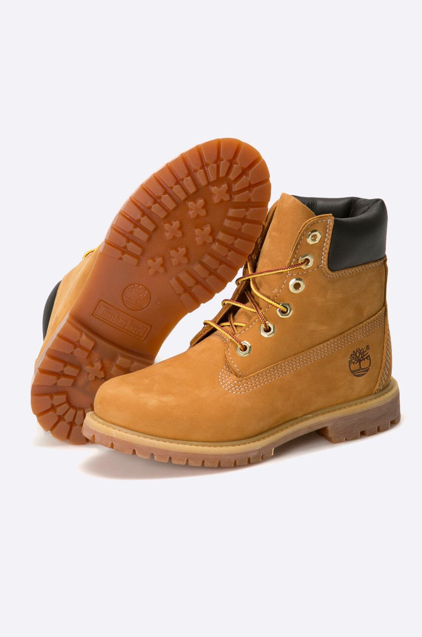 Timberland Велурени кубинки 6in TB0103617131 в бежово с равна подметка - Pepit.bg