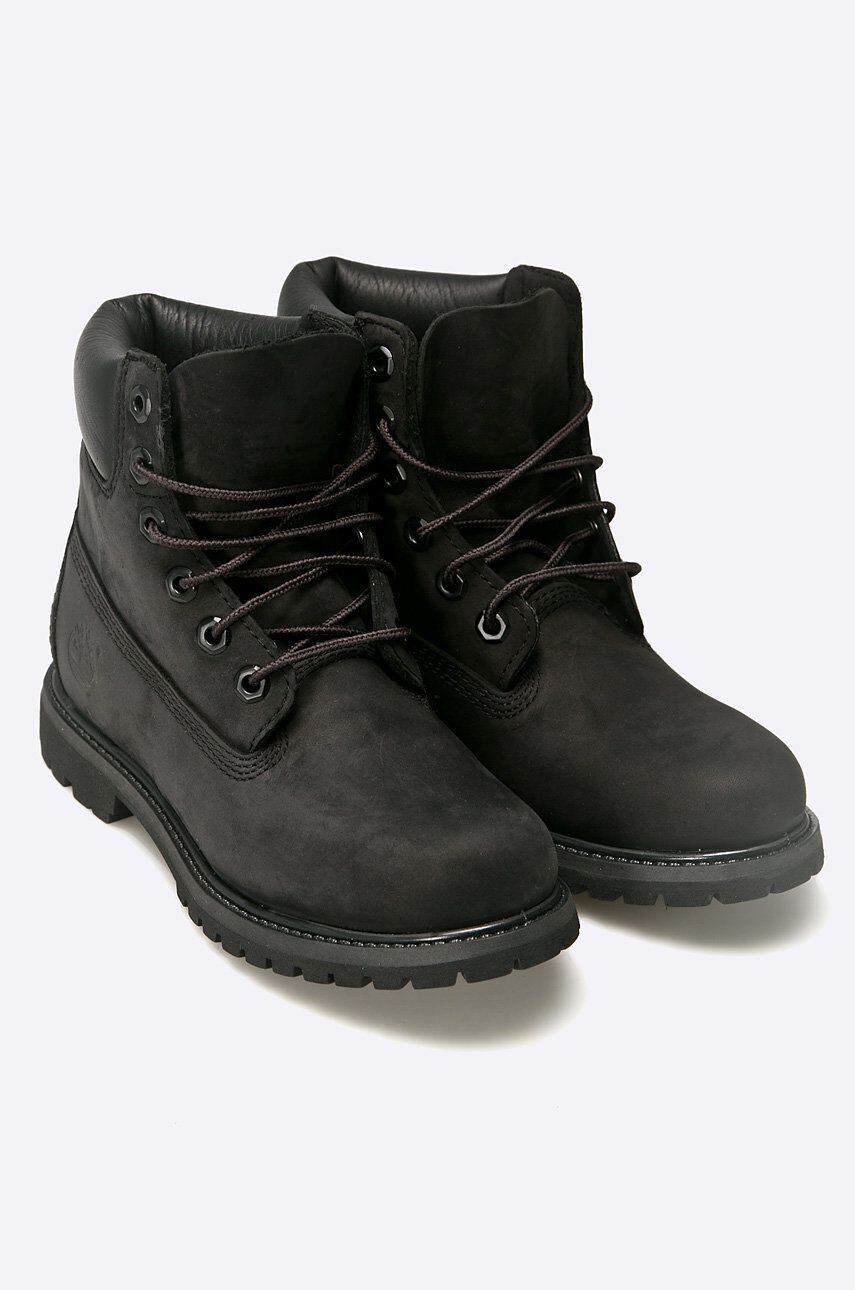 Timberland Боти Premium Boot в черно с равна подметка - Pepit.bg