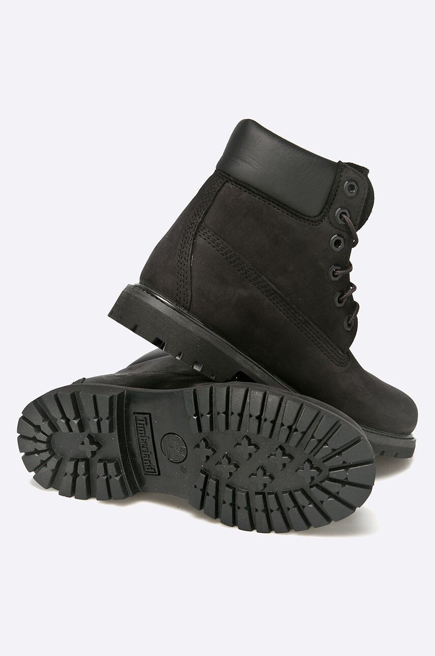 Timberland Боти Premium Boot в черно с равна подметка - Pepit.bg