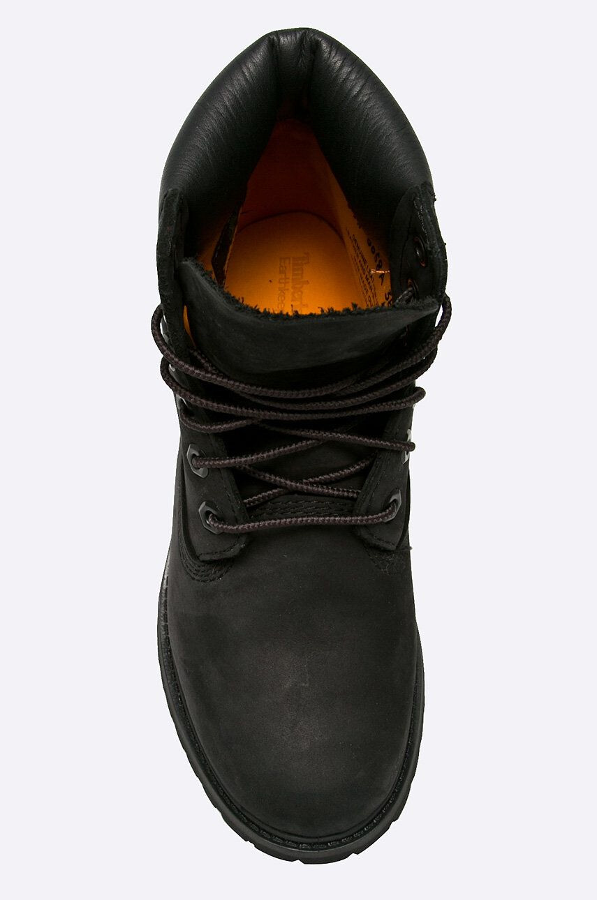 Timberland Боти Premium Boot в черно с равна подметка - Pepit.bg