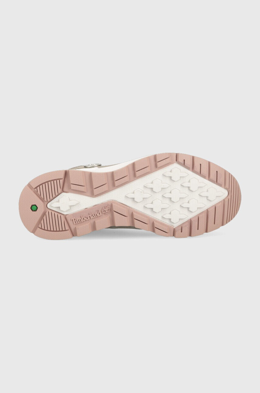Timberland Кожени боти Sprint Trekker Mid в сиво с равна подметка - Pepit.bg