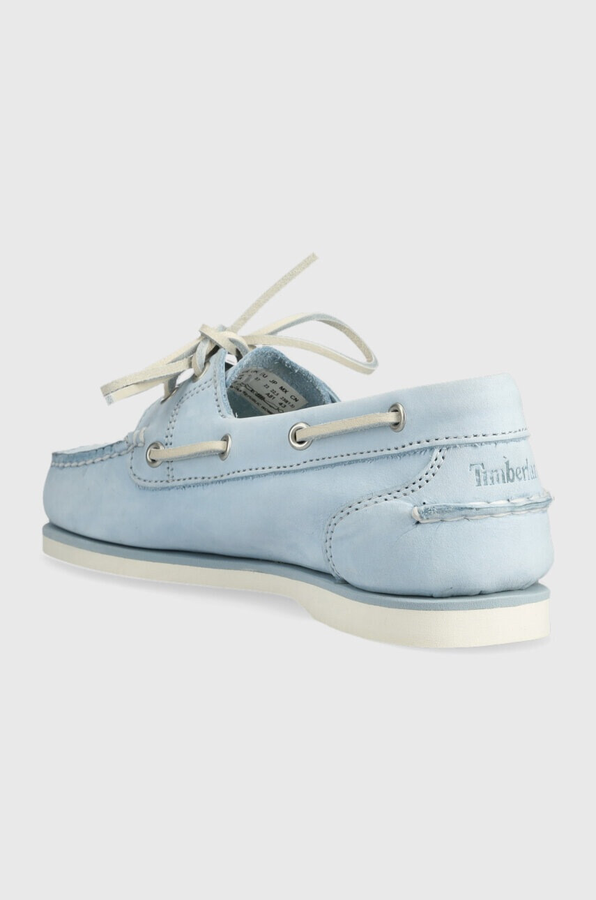 Timberland Кожени мокасини Classic Boat в синьо с равна подметка TB0A2NAADU21 - Pepit.bg