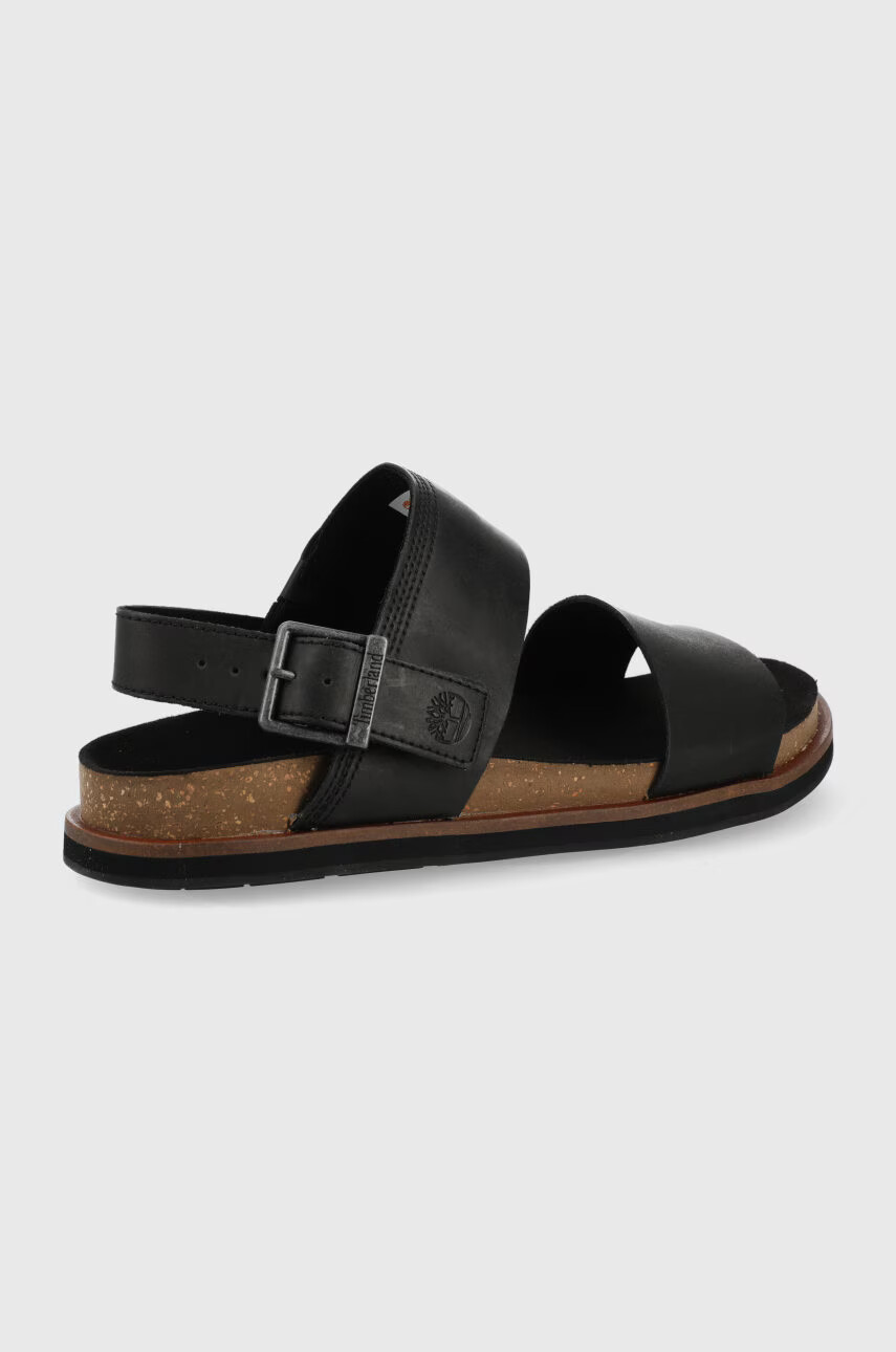 Timberland Кожени сандали мъжки в черно - Pepit.bg
