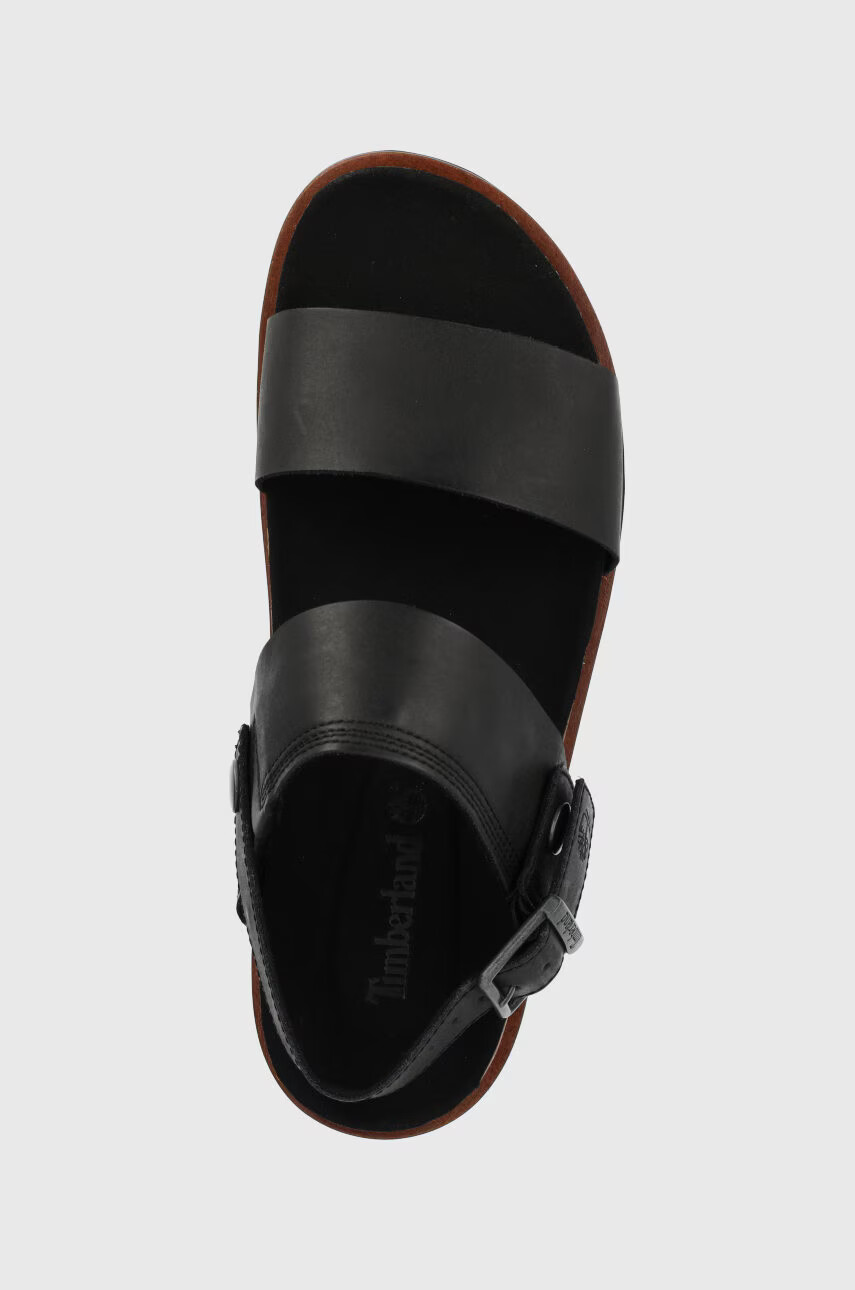 Timberland Кожени сандали мъжки в черно - Pepit.bg