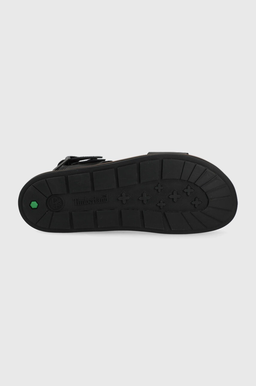 Timberland Кожени сандали мъжки в черно - Pepit.bg