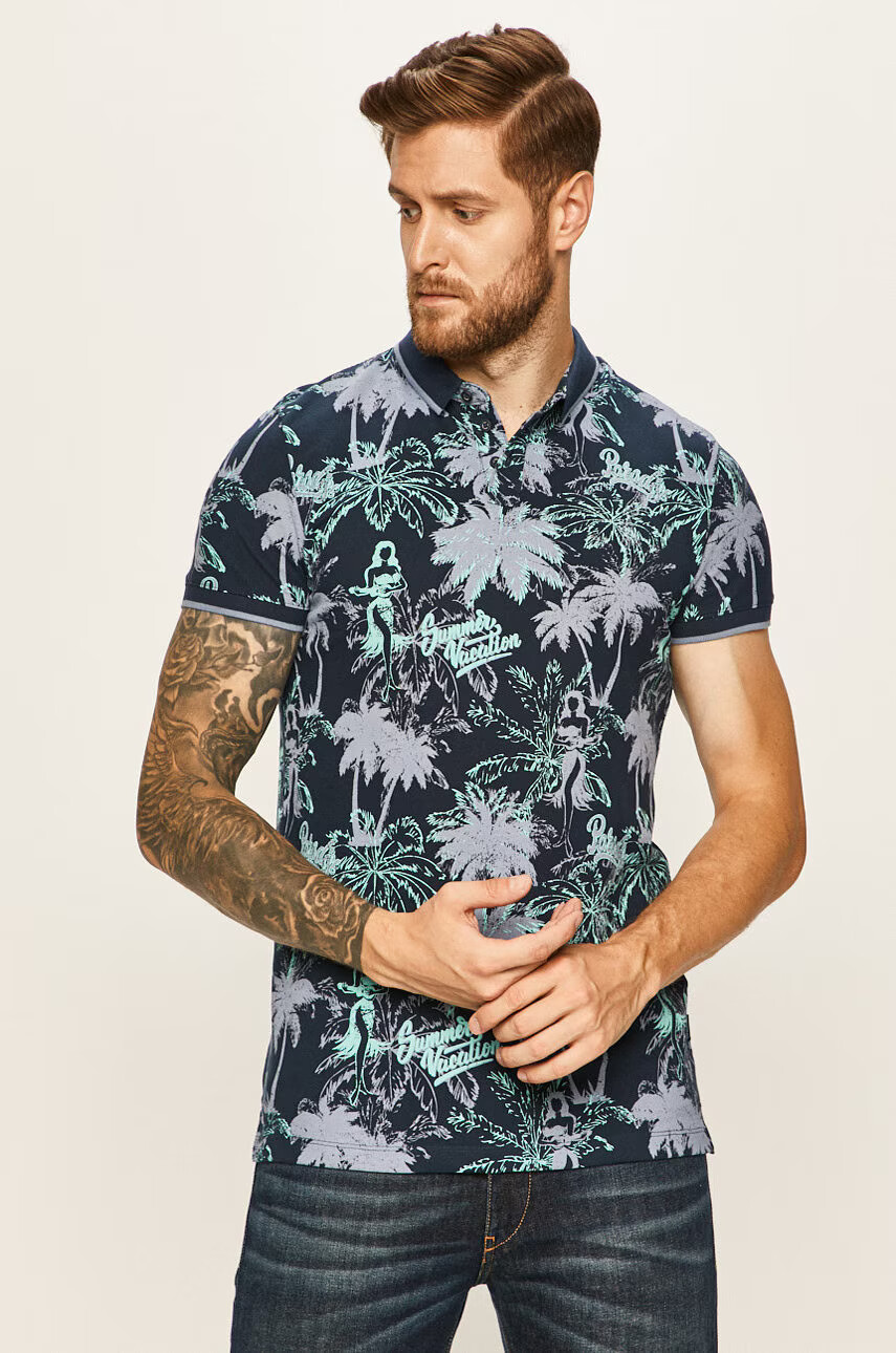 Tom Tailor Denim Тениска с яка - Pepit.bg